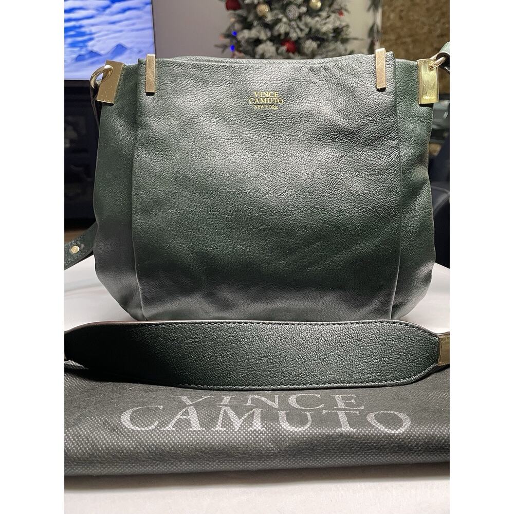 Vince Camuto Crossbody Bag Purse in Rich Pine Rare Color See Video & Description